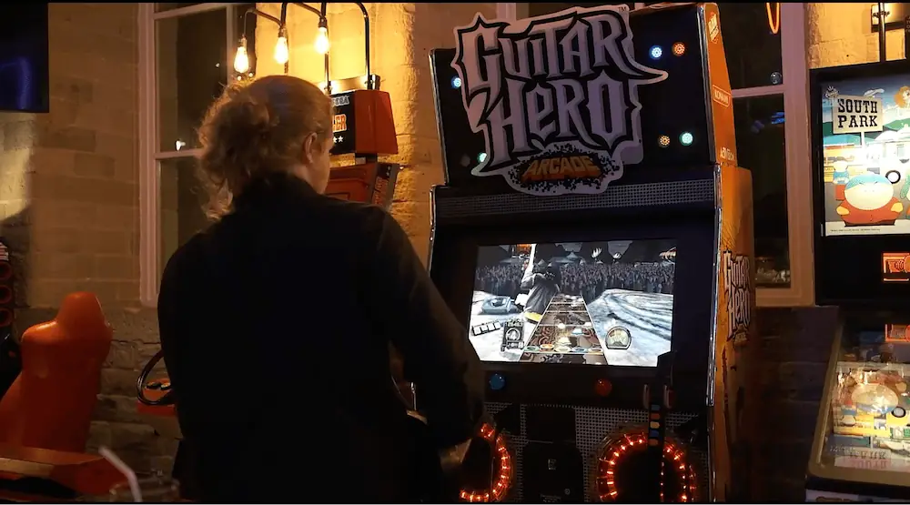 Guitar Hero arcade games at Next Level