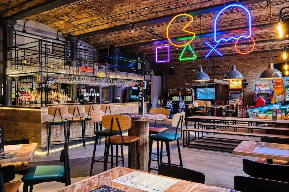Inside Next Level Bar in Halifax